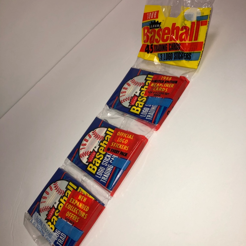 •SOLD• 1988 Fleer Baseball trading card sleeve